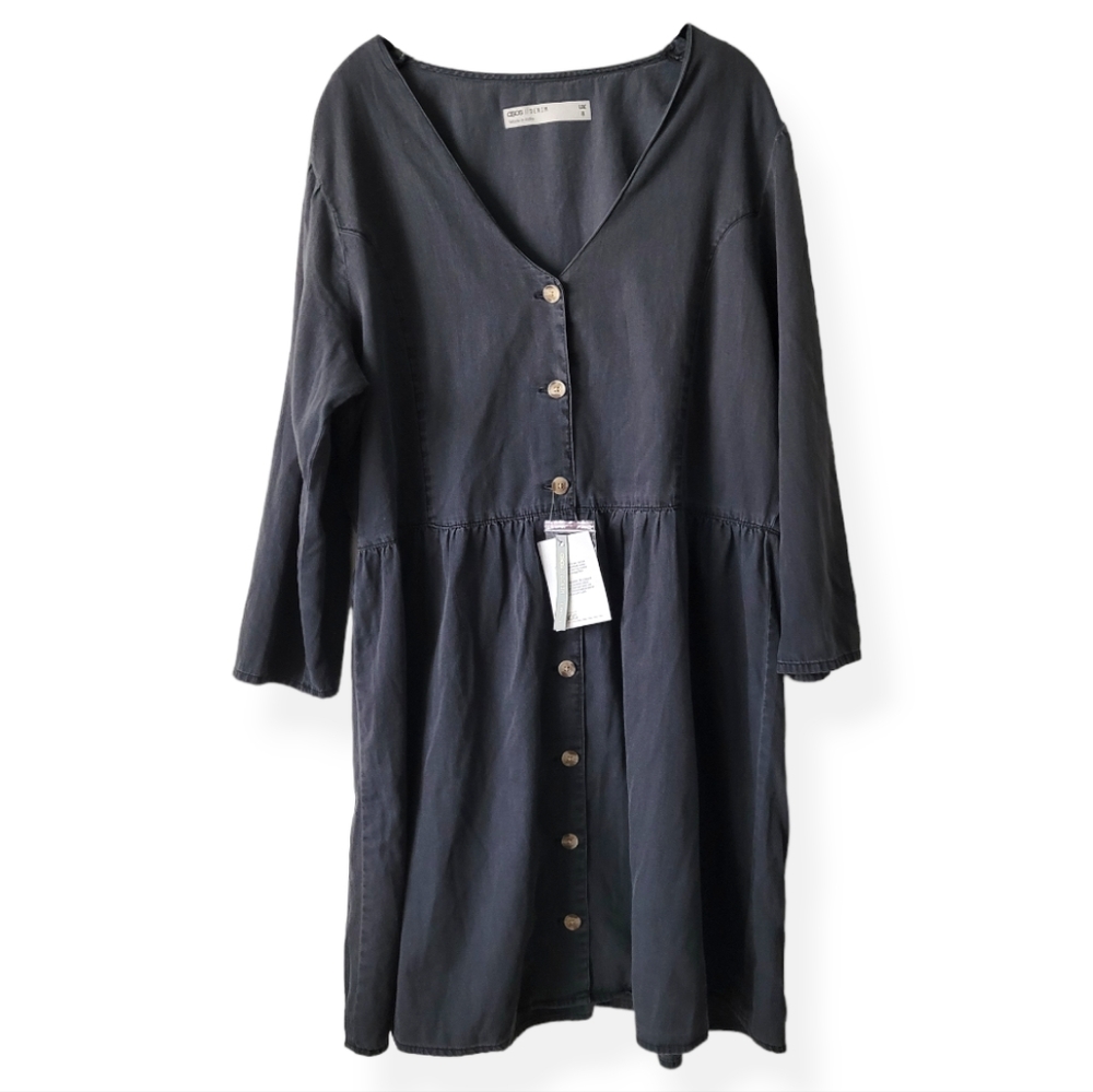 ASOS Black Button-Down Dress